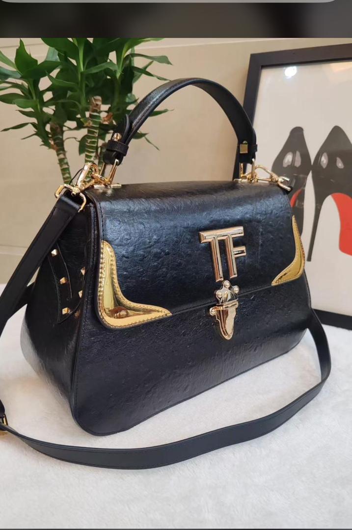 Black Tomford leather bag. Real leather. Durable. Classy